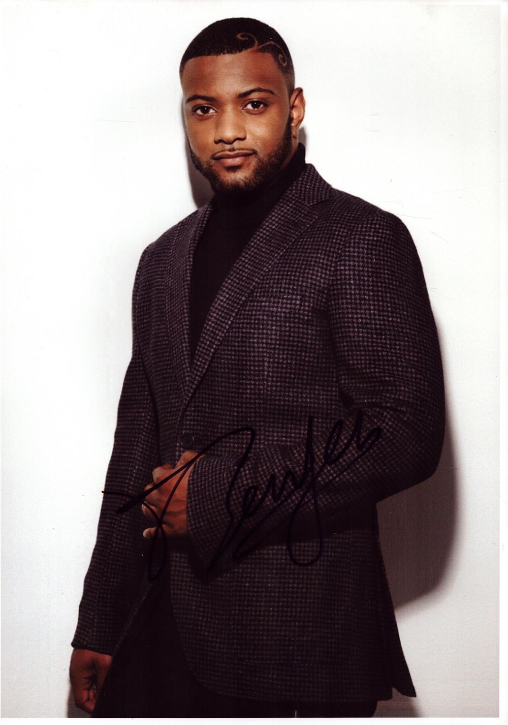 Lot 302: JB Gill (JLS) signed 12x8inch colour photo.