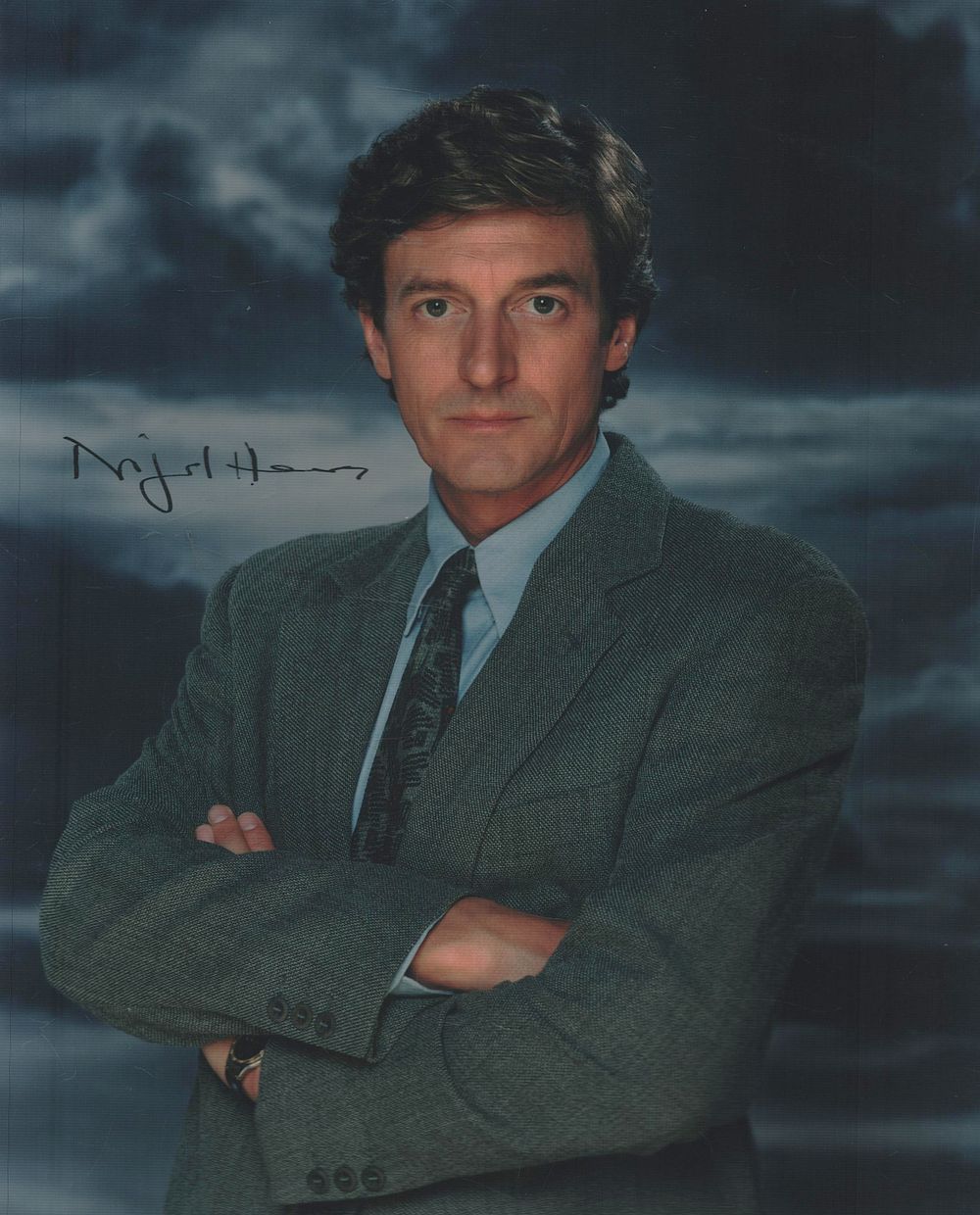 Lot 343: Nigel Havers signed 10x8inch colour photo.