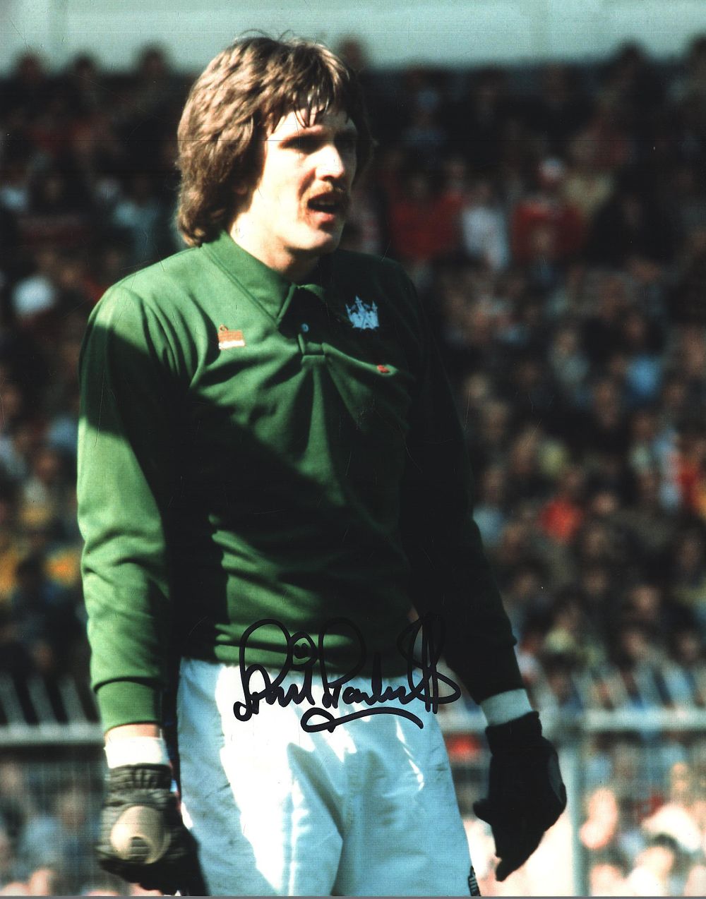 Lot 395: Phil Parkes signed 10x8inch colour photo pictured while...