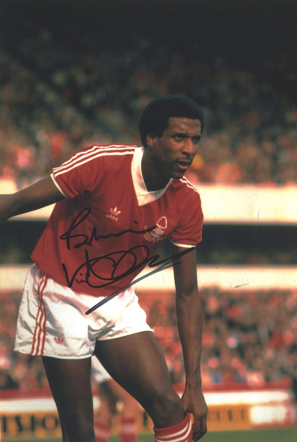 Lot 399: Viv Anderson signed 12x8inch colour photo pictured in...