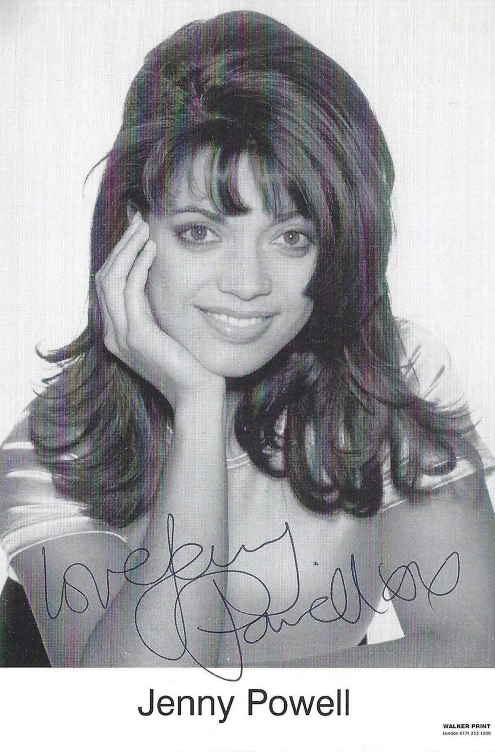 Lot 393: Actor, Jenny Powell signed 6x4 black and white...