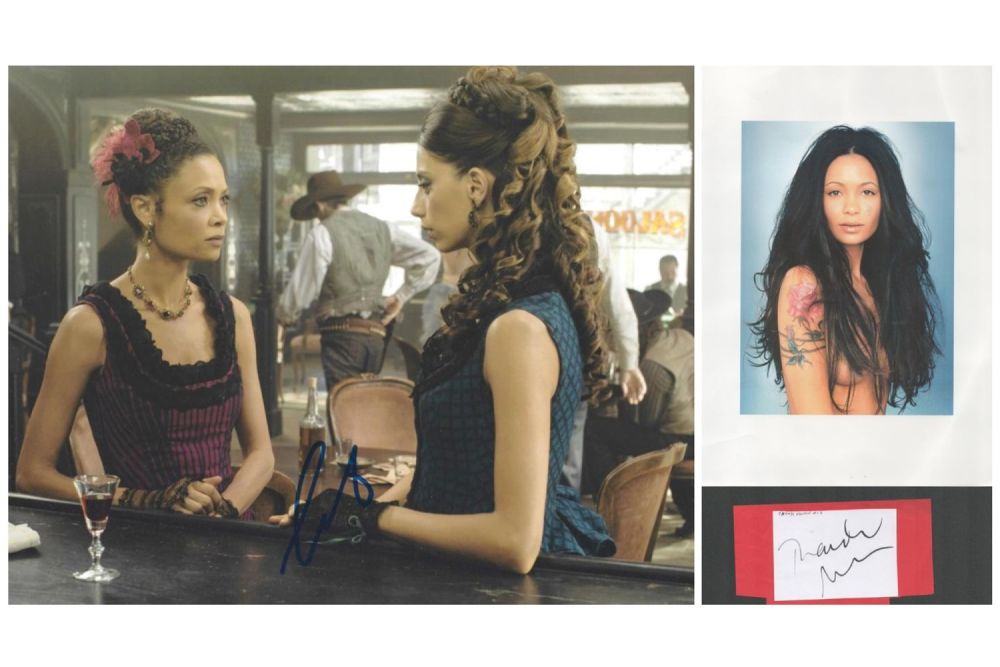 Lot 398: Westworld collection, featuring signatures from Thandiwe Newton and...