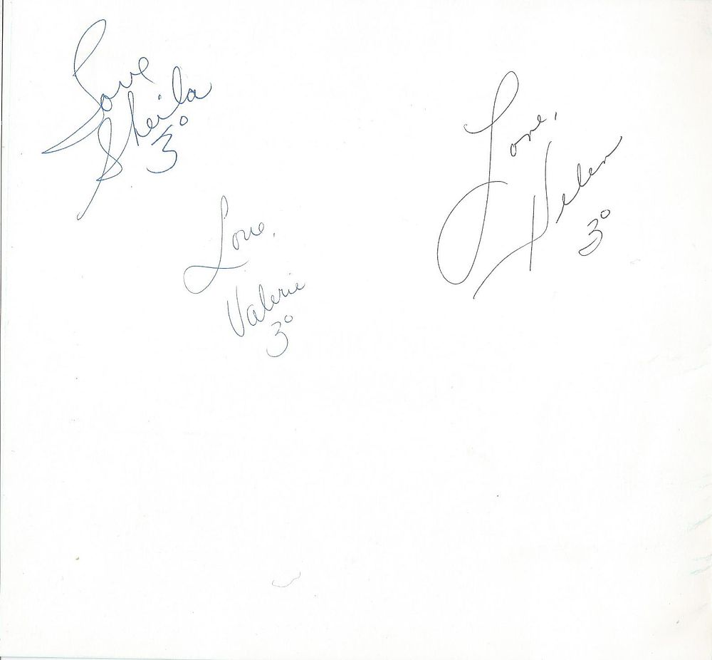 Lot 549: Vocal Group The Three Degrees Christmas Card signed...