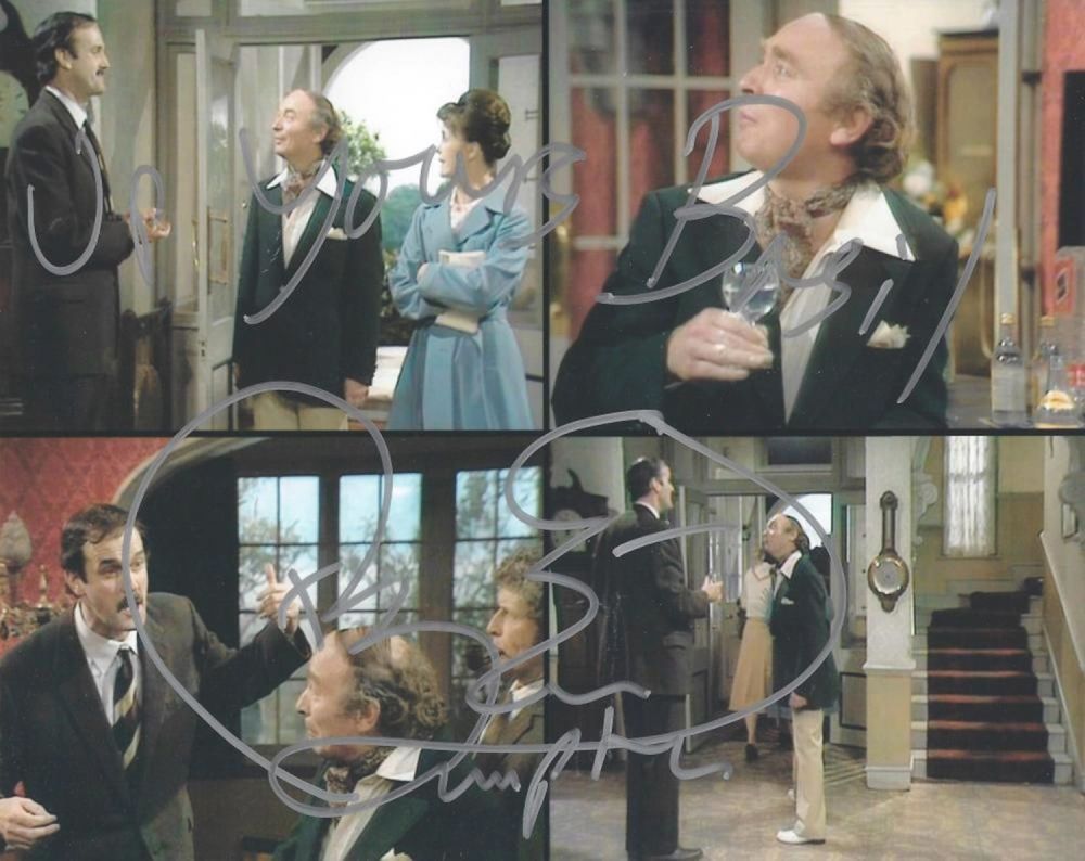 Lot 411: Fawlty Towers, Ken Campbell signed 10x8 colour collage...