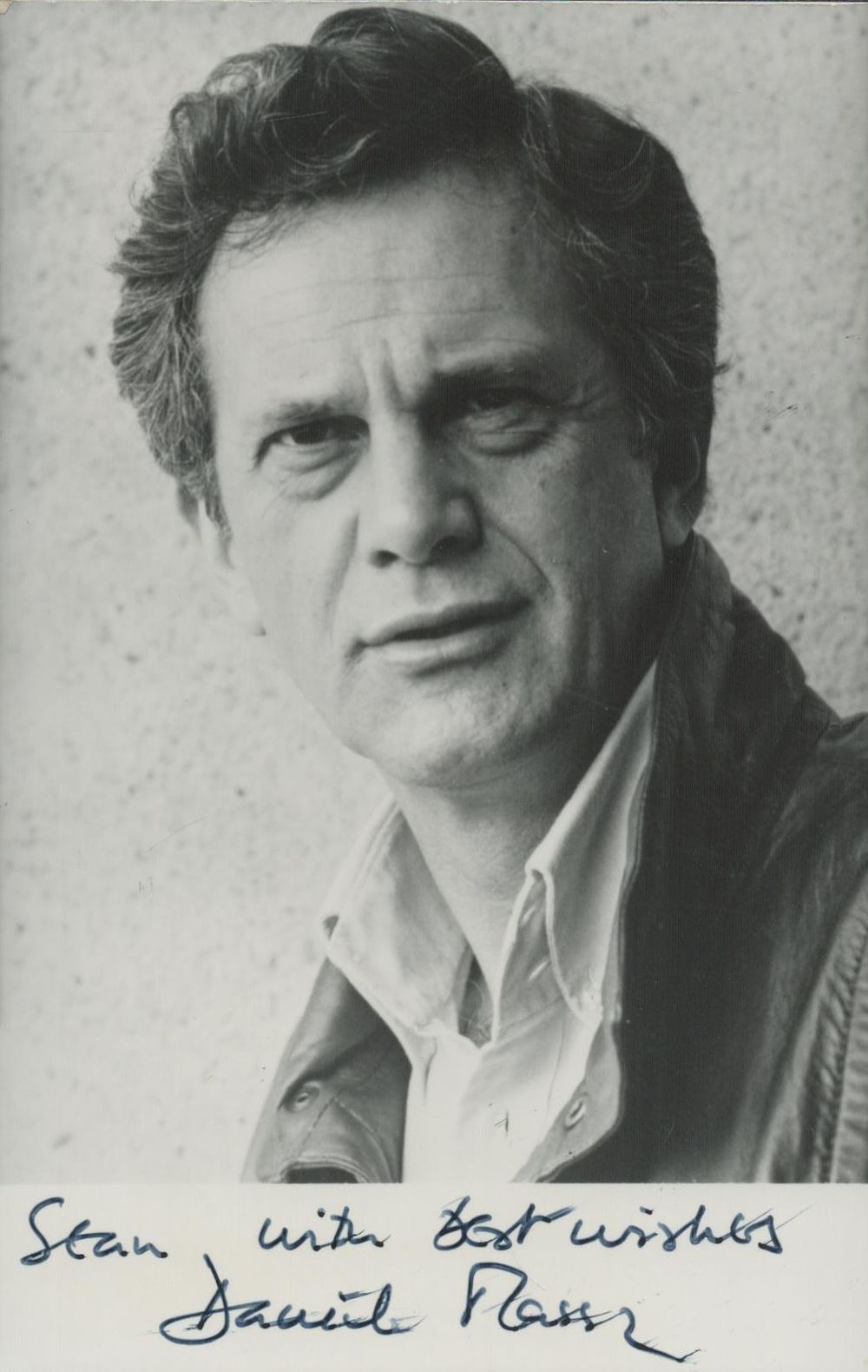 Lot 612: Daniel Massey signed 6x4 inch black and white...