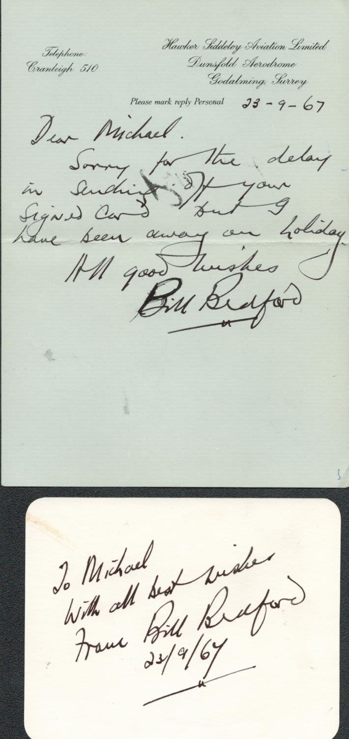 Lot 420: Pilot, Bill Bedford signature collection including a signed...
