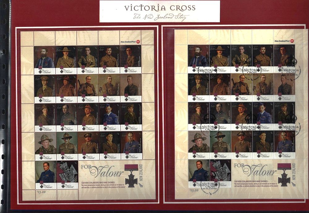 Lot 708: Victoria Cross The New Zealand Story mounted stamp...