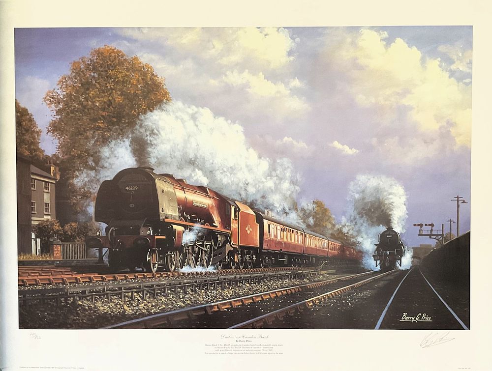 Lot 778: Train Print 28x20 inch colour print titled 'Duchess...