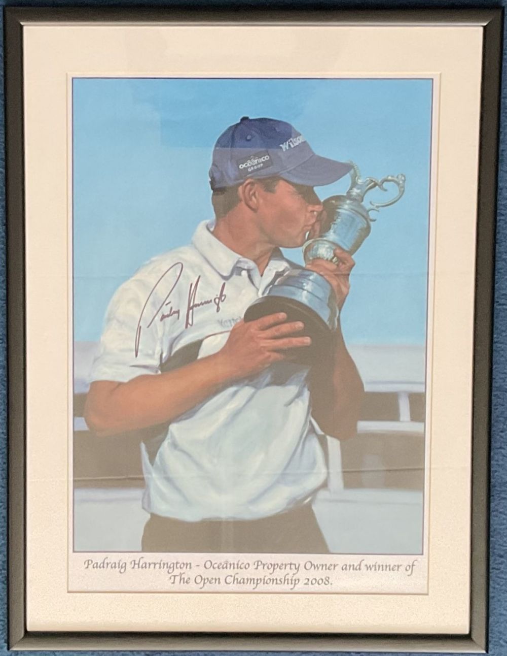 Lot 441: Golf Open Champion Padraig Harrington Signed Colour Print...