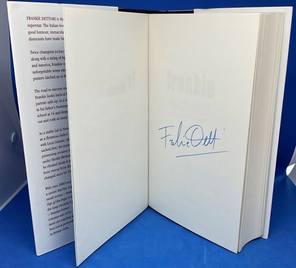Lot 449: Champion Jockey Frankie Dettori Signed on his own...