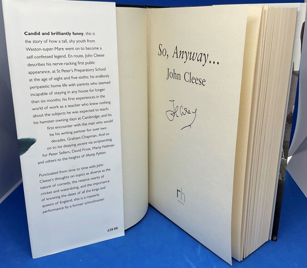 Lot 454: John Cleese Signed Autobiography, First Edition Hardback Book...