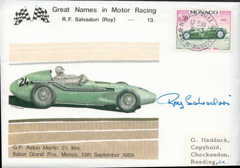 Lot 473: Roy Salvadori Signed Great Names In Motor Racing...