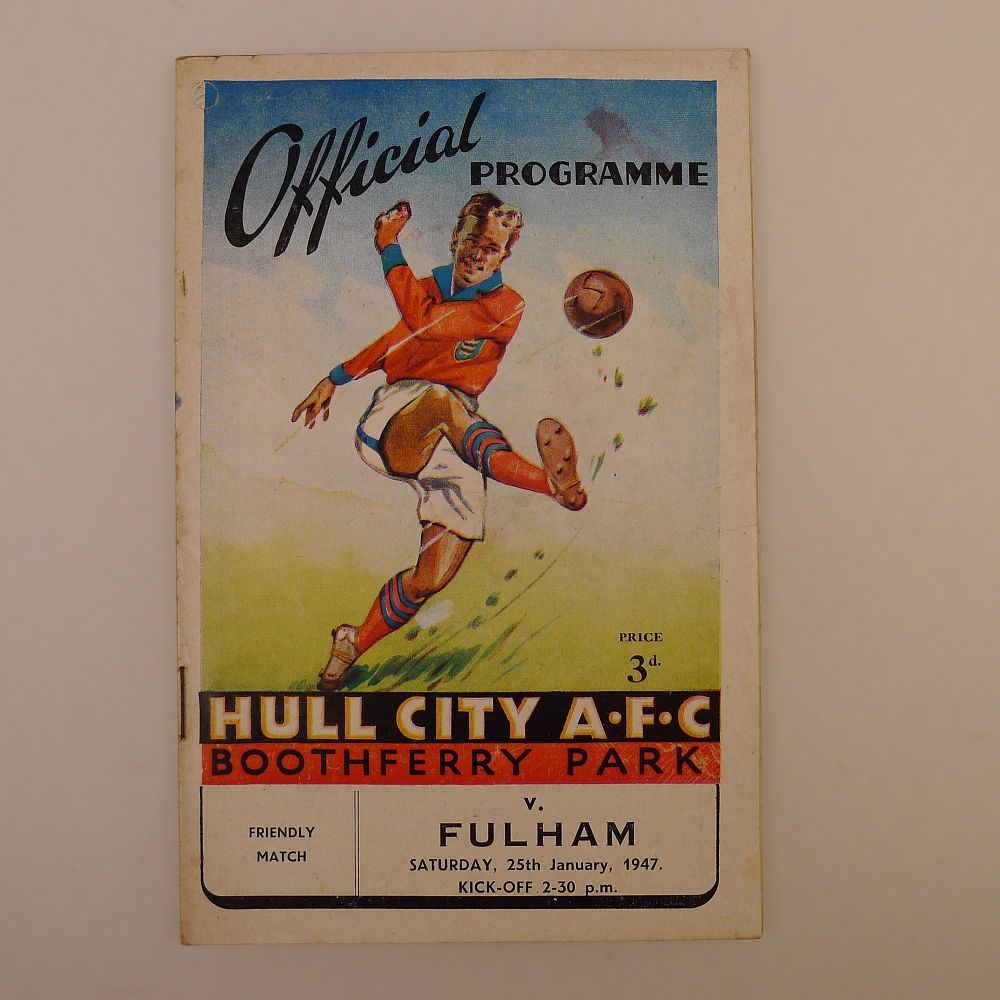 Lot 191: 1 x Hull City 1946-47 Season friendly match...