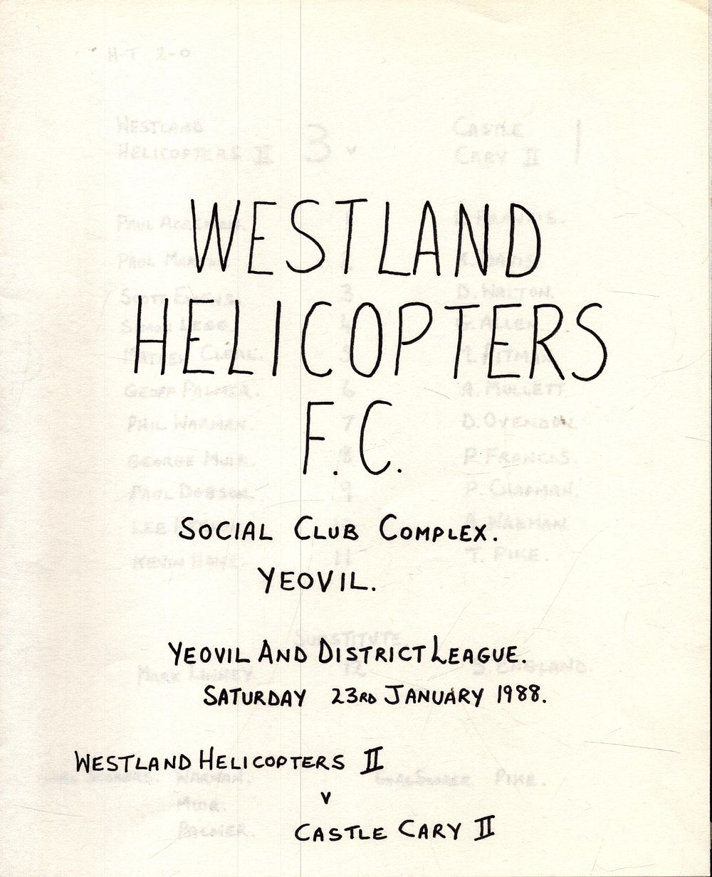 Lot 320: 1x Westland Helicopters fc, v Caste Cary II,...