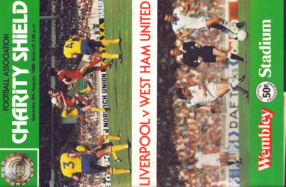 Lot 343: 1x Liverpool Charity Shield, v West Ham United...