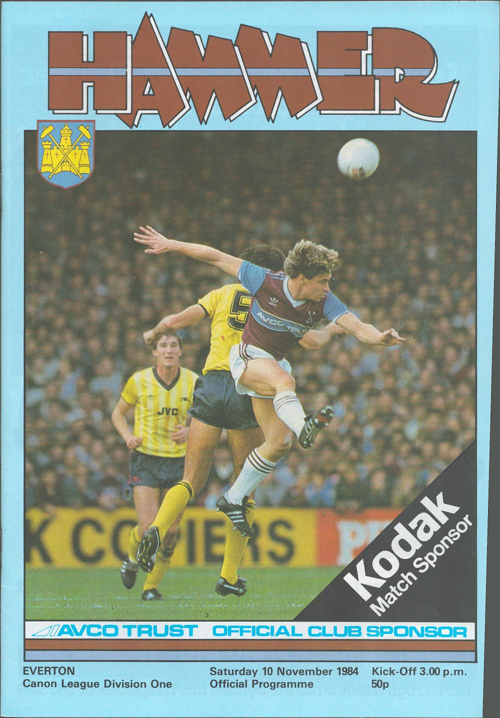 Lot 387: 1x West Ham Utd 1984/85 Football Programme vs...