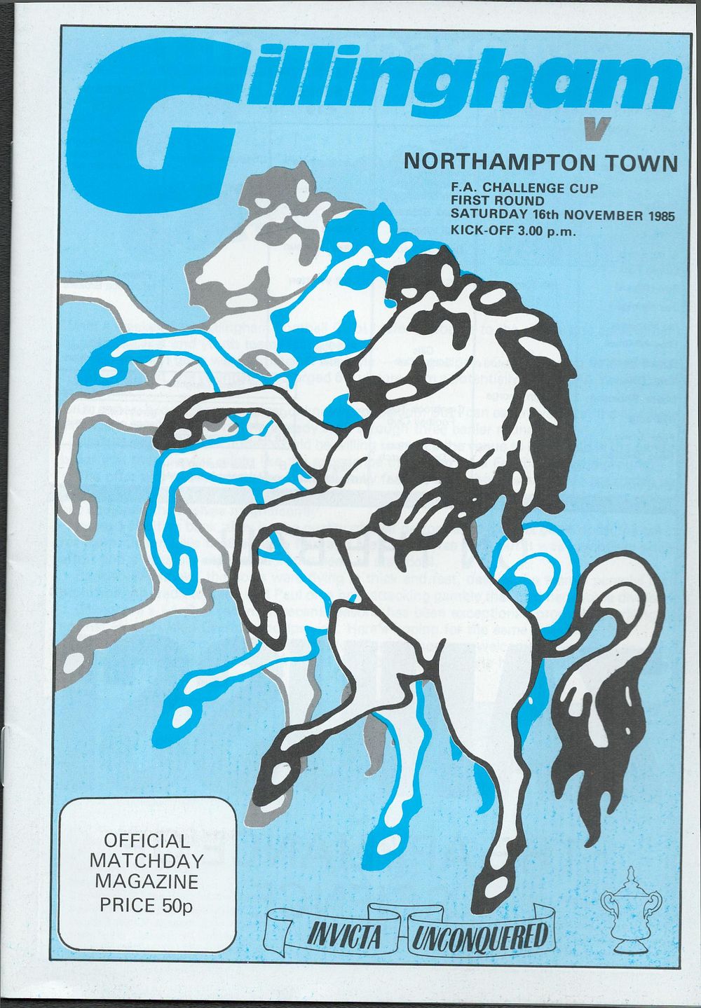Lot 437: 1 x Gillingham1985/86 Football Programme v Northampton 16/11/1985...