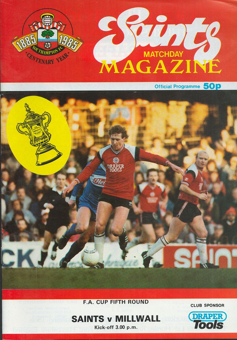 Lot 445: 1 x Southampton Saints 1985 Football Programme v...