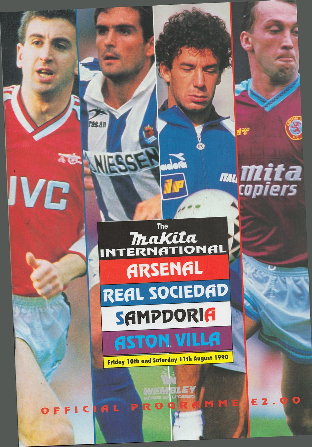 Lot 452: 1 x Wembley Offical Programme 1990 Makita International...