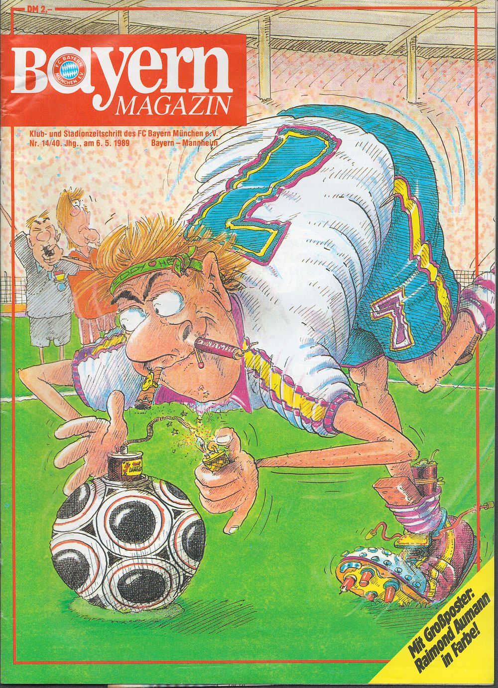 Lot 459: 1 x FC Bayern Munchen 1989 Football Programme...