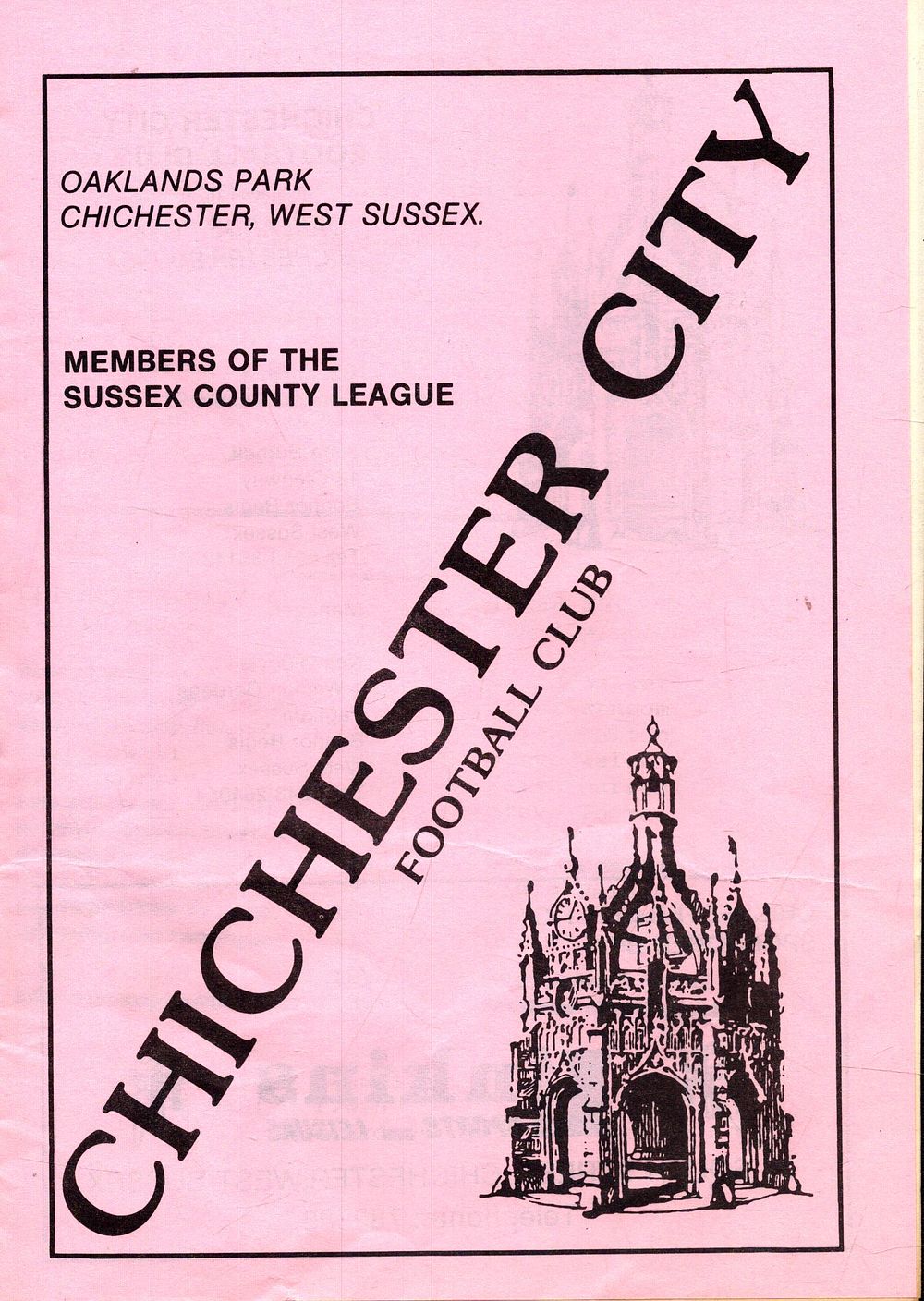 Lot 479: 1x Chichester City, v Three Bridges, May show...