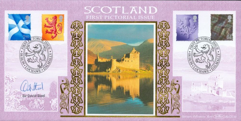 Lot 505: Sir David Steel Signed Scotland- 1st Pictorial Issued...
