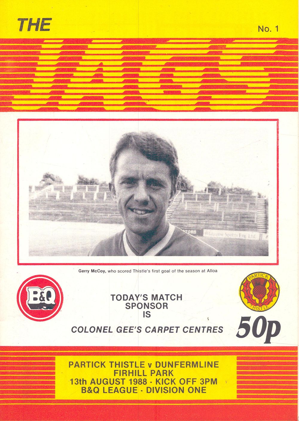 Lot 486: 1x The Jags, Patrick Thistle v Dunfermline Firhill...
