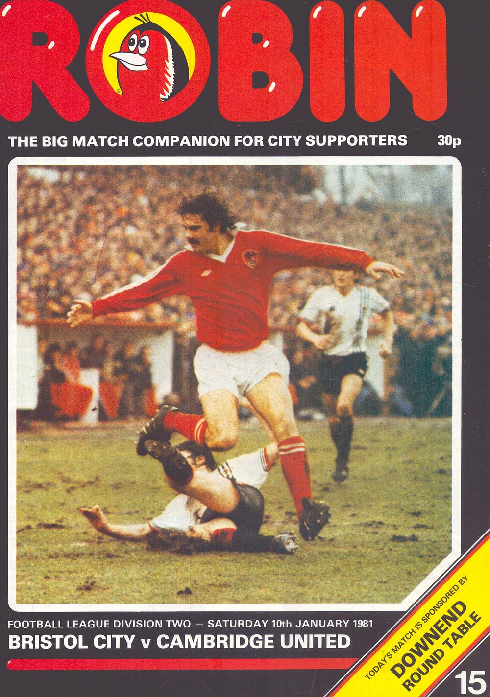 Lot 489: 1x Bristol City official programme, division 2, v...