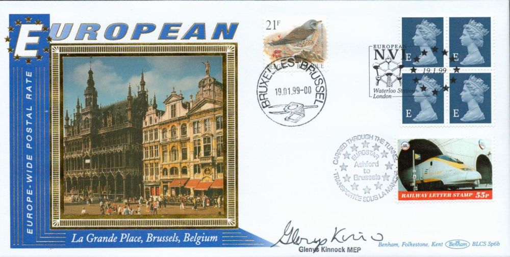 Lot 507: Glenys Kinnock MEP Signed Europe-Wide Postal Rate Benhams...