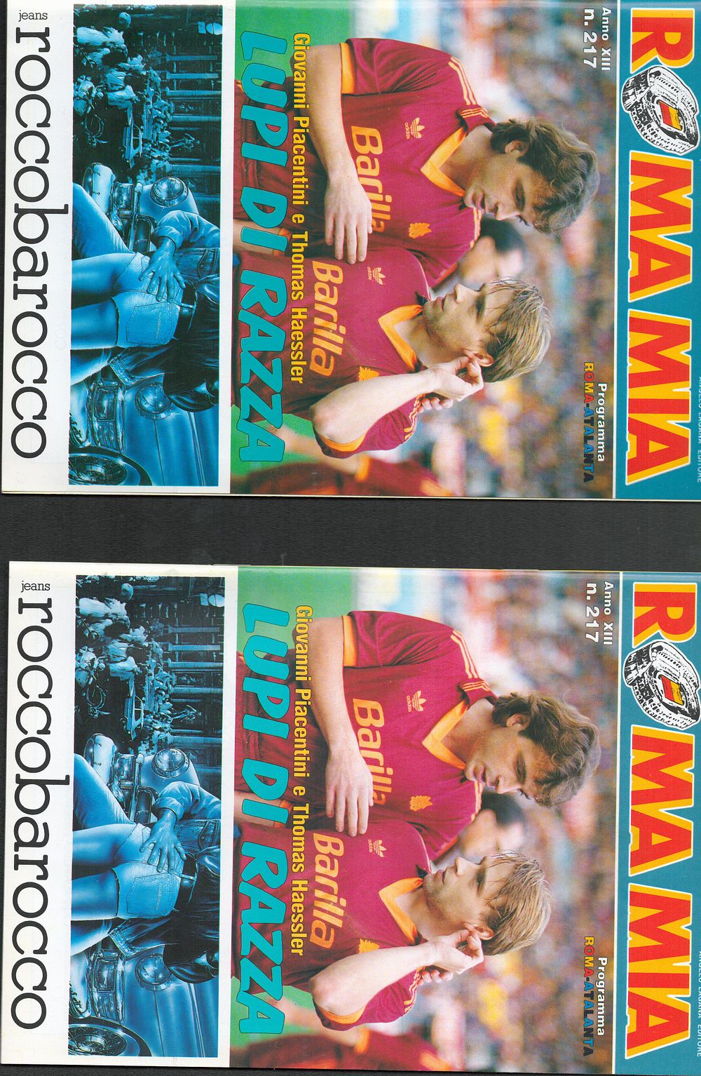 Lot 548: 2 x Identical Roma 1992/1993 Football Programme v...