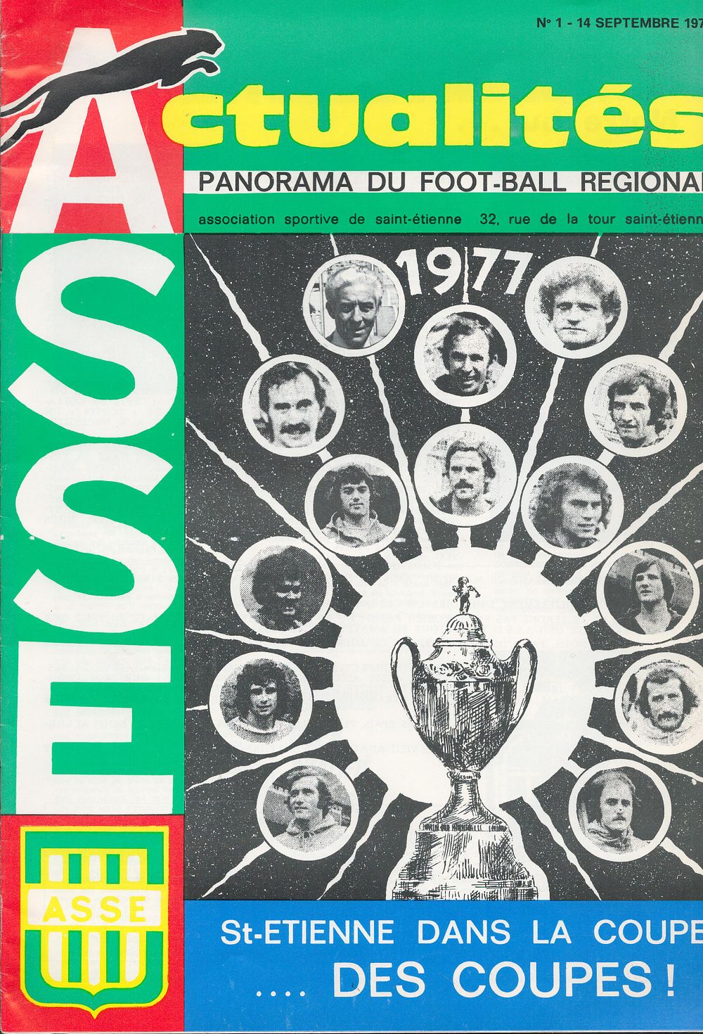 Lot 563: 1 x Panorama Du Football Regional 1977 Football...