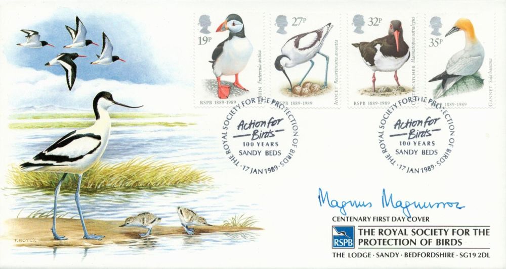 Lot 527: Magnus Magnusson signed RSPB FDC. 17 1 1989...