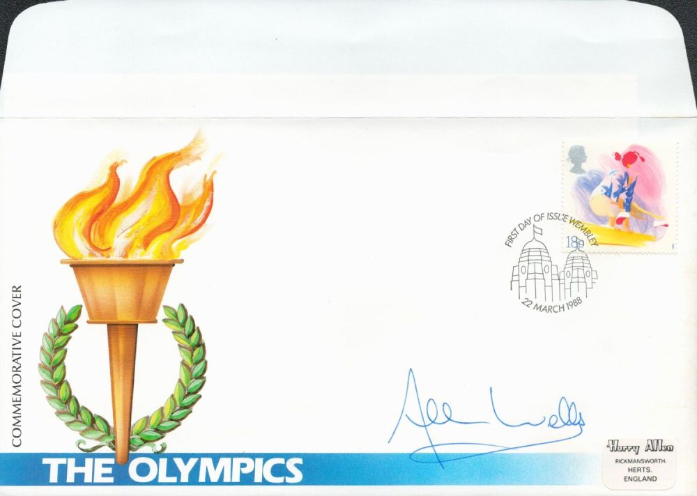 Lot 534: Alan Well signed The Olympics commemorative cover. 22...