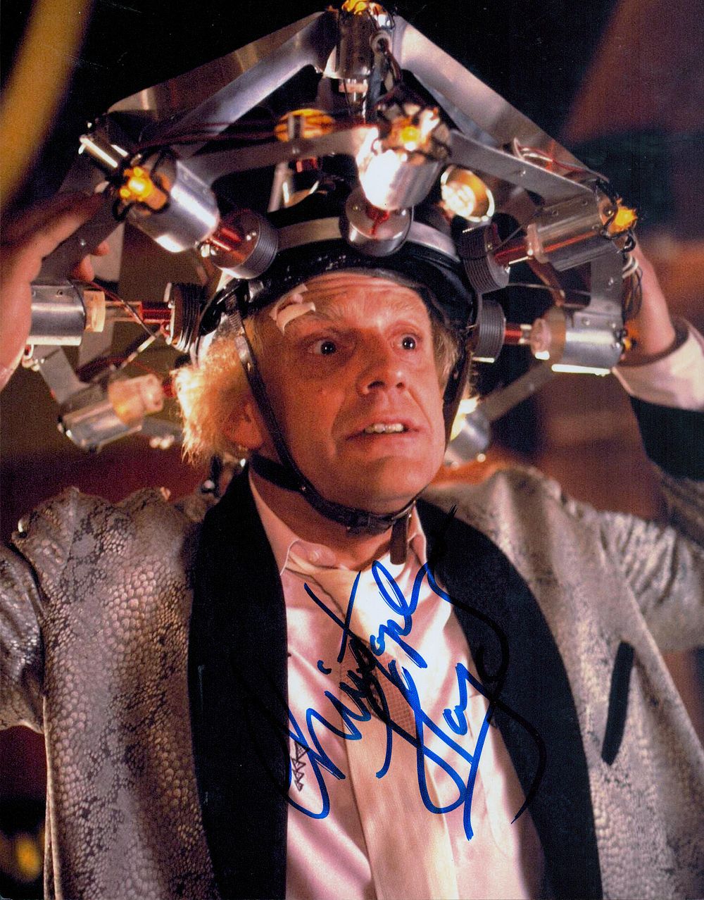 Lot 212: Christopher Lloyd signed 10x8inch colour photo. Good condition....