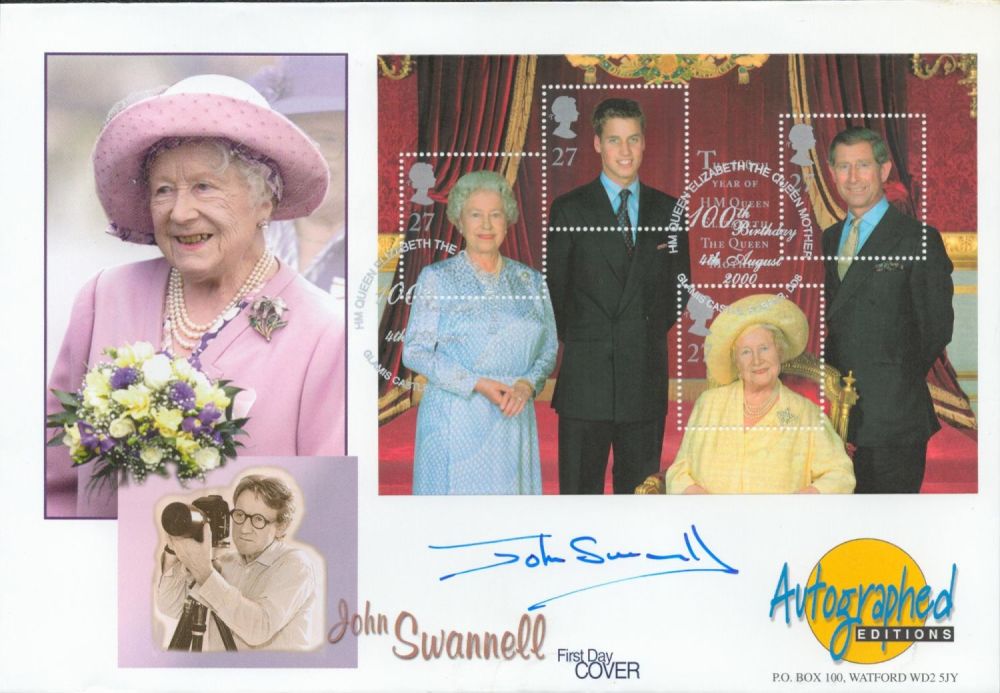 Lot 535: John Swannell signed Autographed Editions FDC. 4 8...