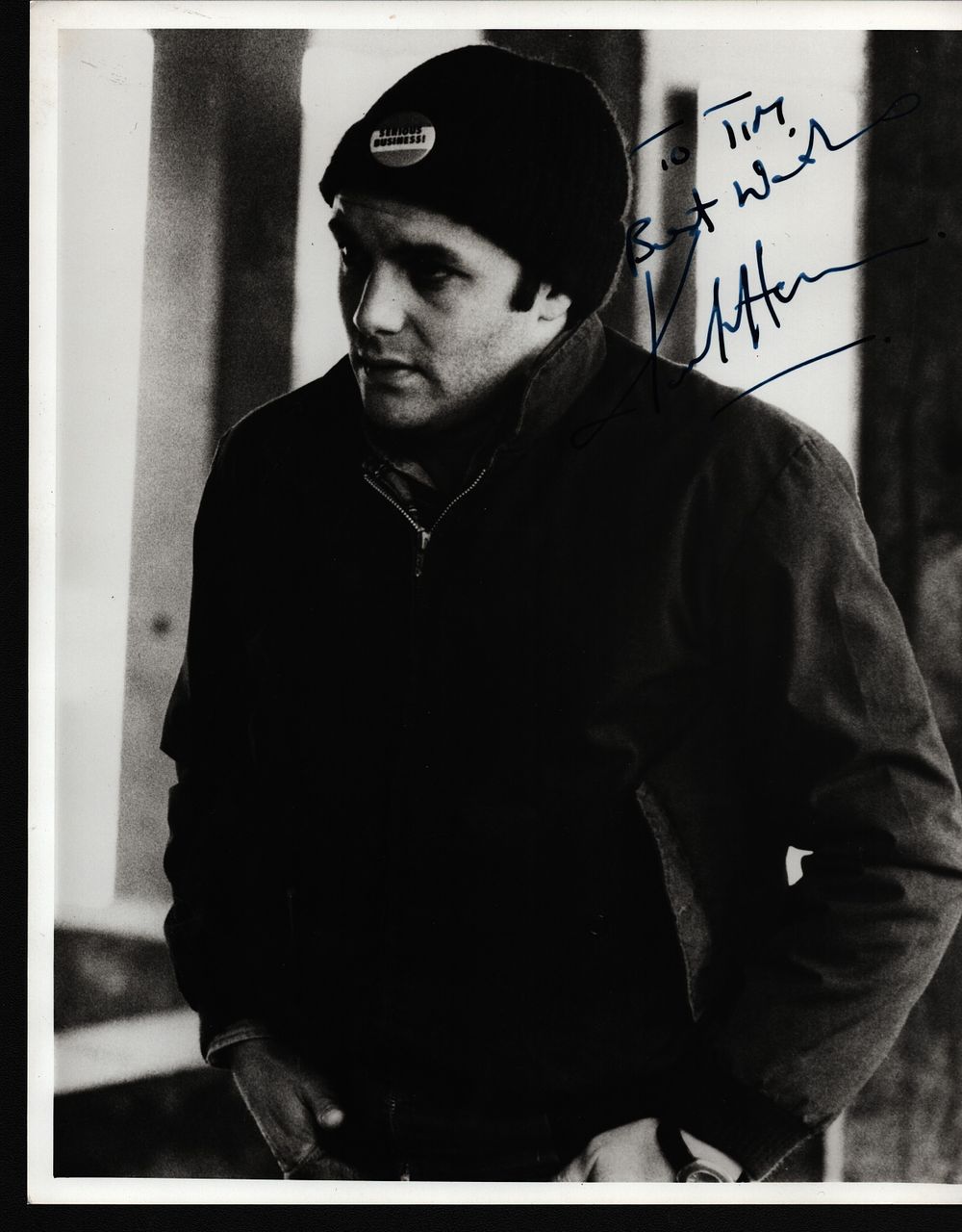 Lot 231: Karl Howman signed 10x8inch black and white photo....