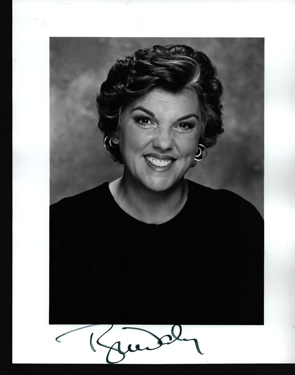 Lot 242: Tyne Daly signed 10x8inch black and white photo....