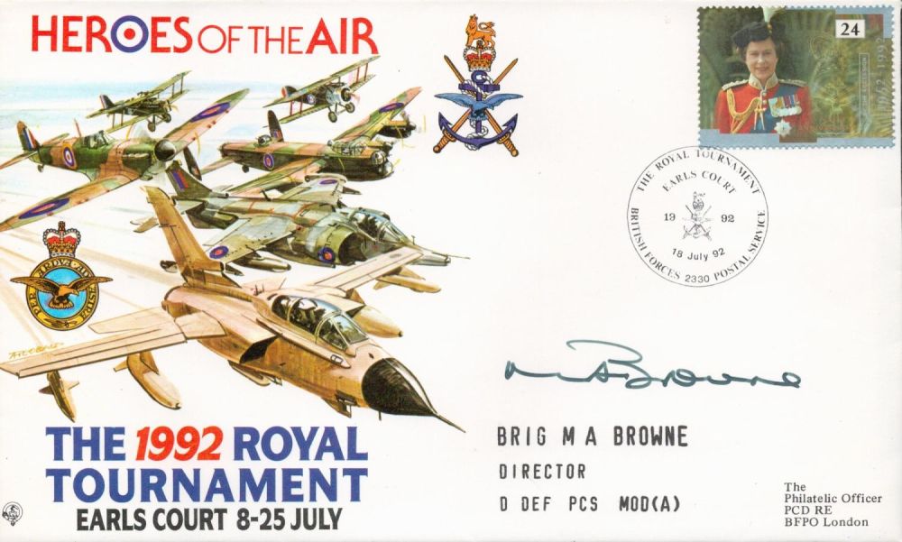 Lot 543: RAF Brigadier MA Browne Signed Heroes Of The...