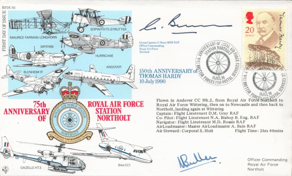 Lot 544: RAF Grp Cpt G Bunn MBE and Wg...