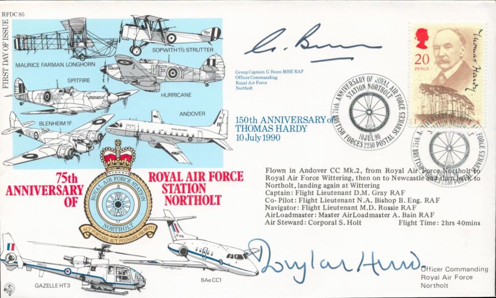 Lot 545: RAF Grp Cpt G Bunn MBE and Rt...