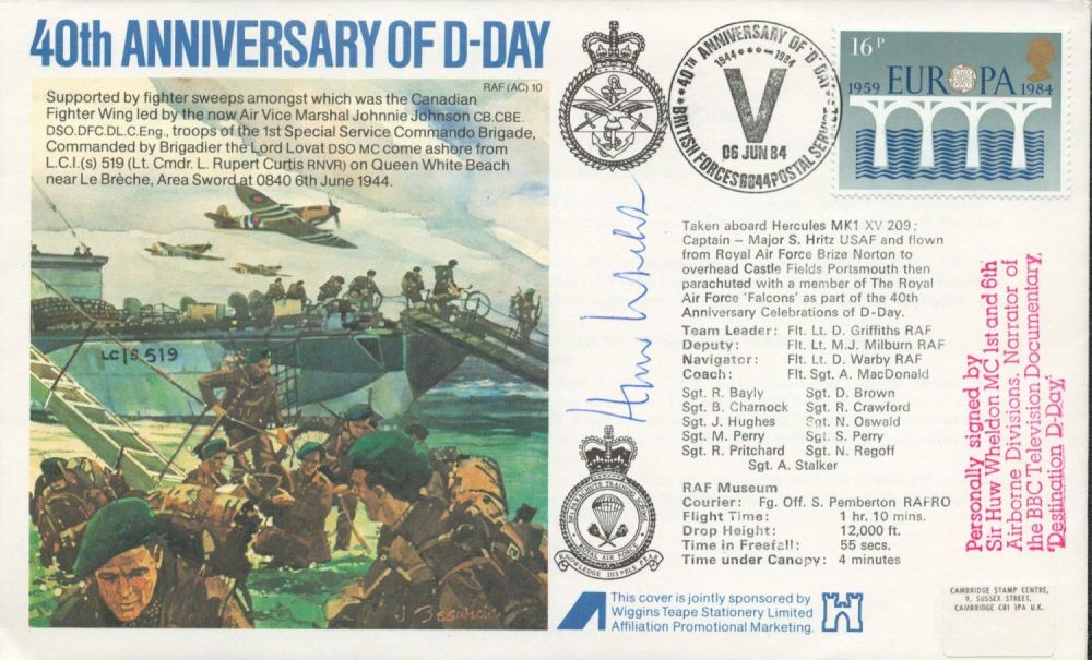 Lot 550: WW2 Sir Huw Wheldon MC signed 40th Anniversary...
