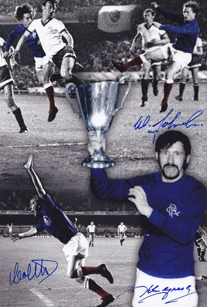 Lot 379: Autographed RANGERS 12 x 8 Photo : Colorized,...
