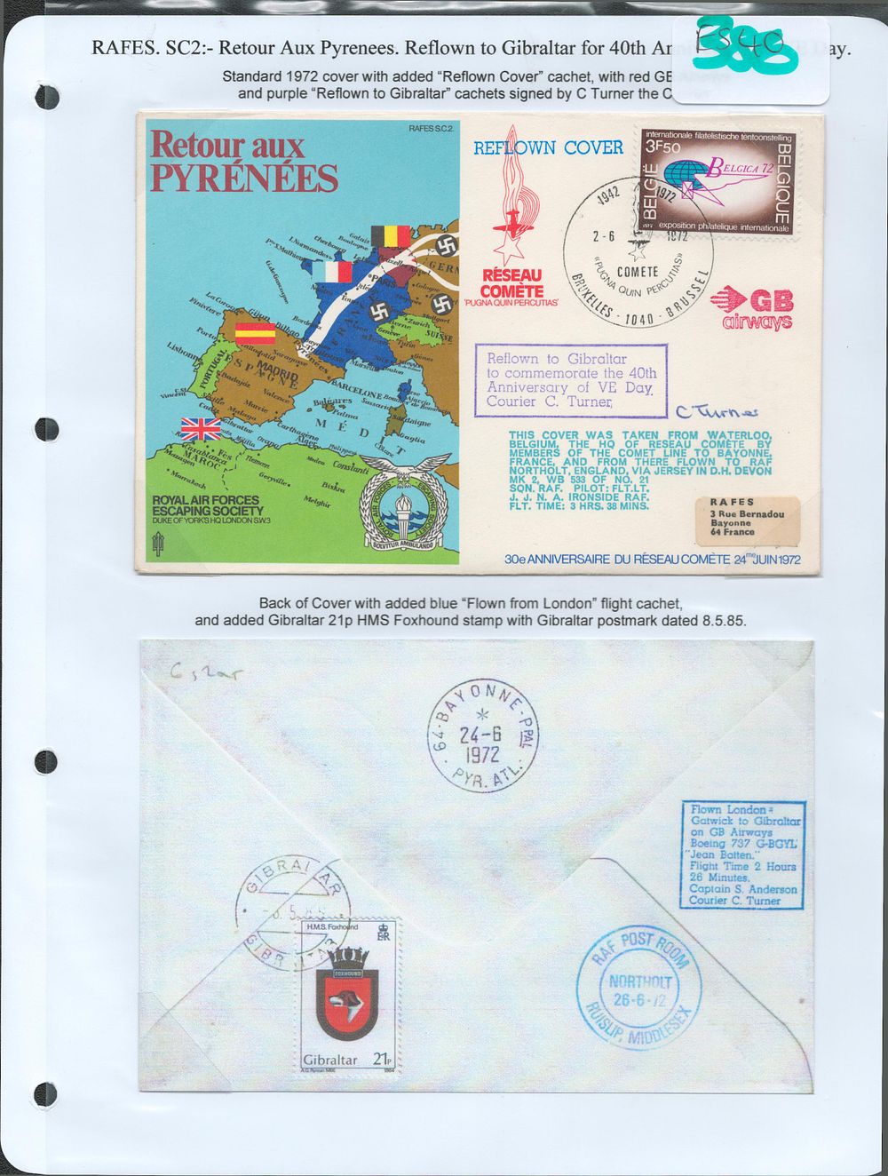 Lot 397: RAF RETOUR AUX PYRENEES ROYAL AIRFORCES ESCAPING SOCIETY...