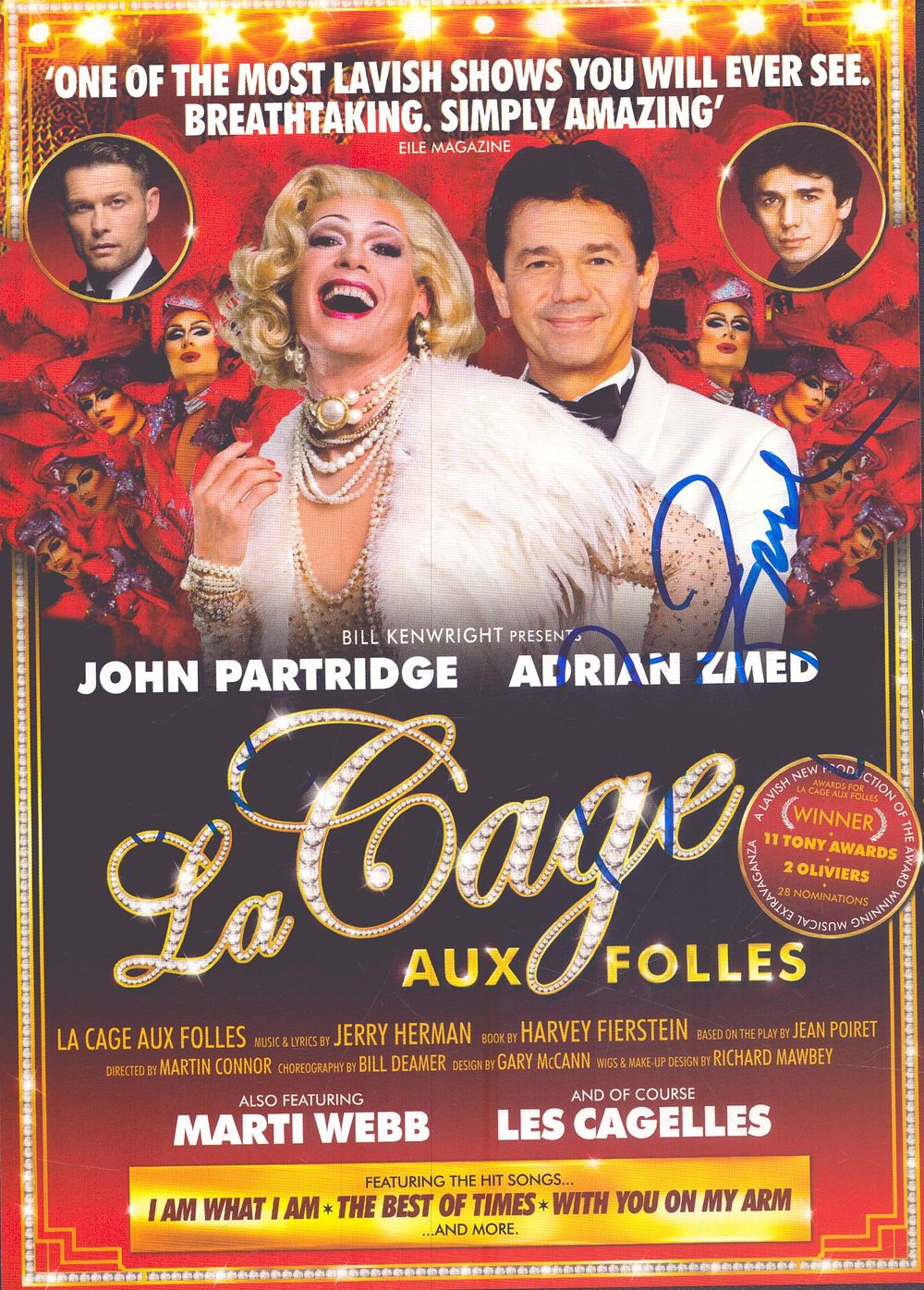 Lot 449: Adrian Zimed and others signed , La Cage...