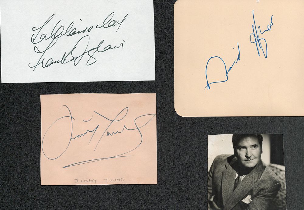 Lot 453: Entertainment Autograph Collection. Josey Locke, Frankie Vaughan, Jimmy...