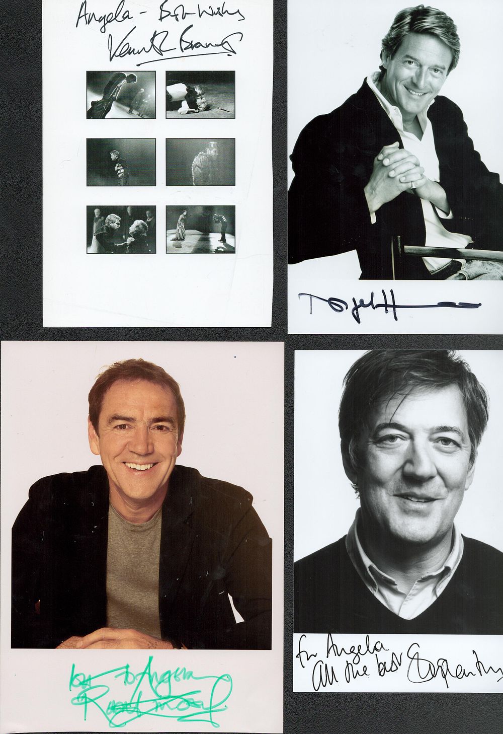 Lot 459: Entertainment Autograph Collection. Robert Lindsay, Stephen Fry, Nigel...