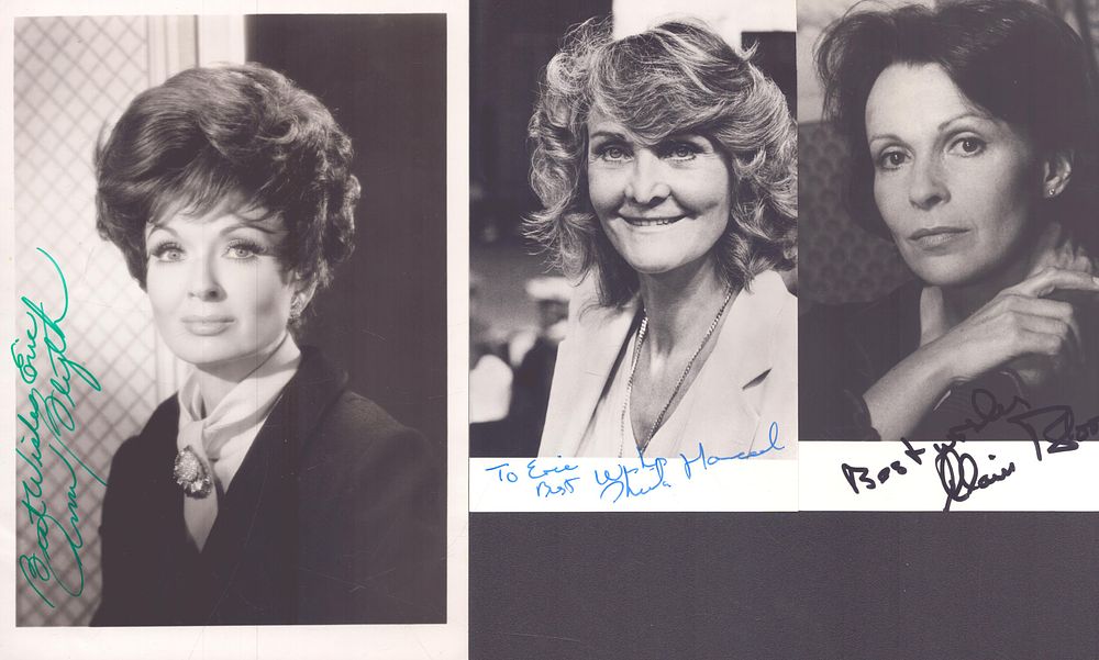 Lot 460: Entertainment Autograph Collection. Sheila Hancock, Claire Bloom and...
