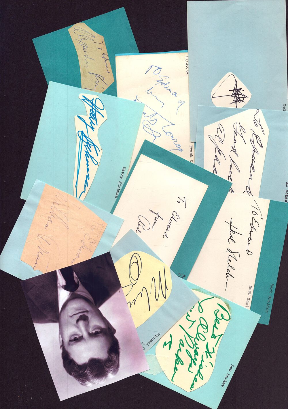 Lot 464: Entertainment Autograph Collection. Alexander King, Dell Webb, Al...
