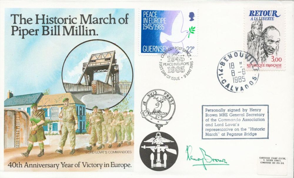 Lot 560: WW2 Henry Brown MBE Signed The Historic March...