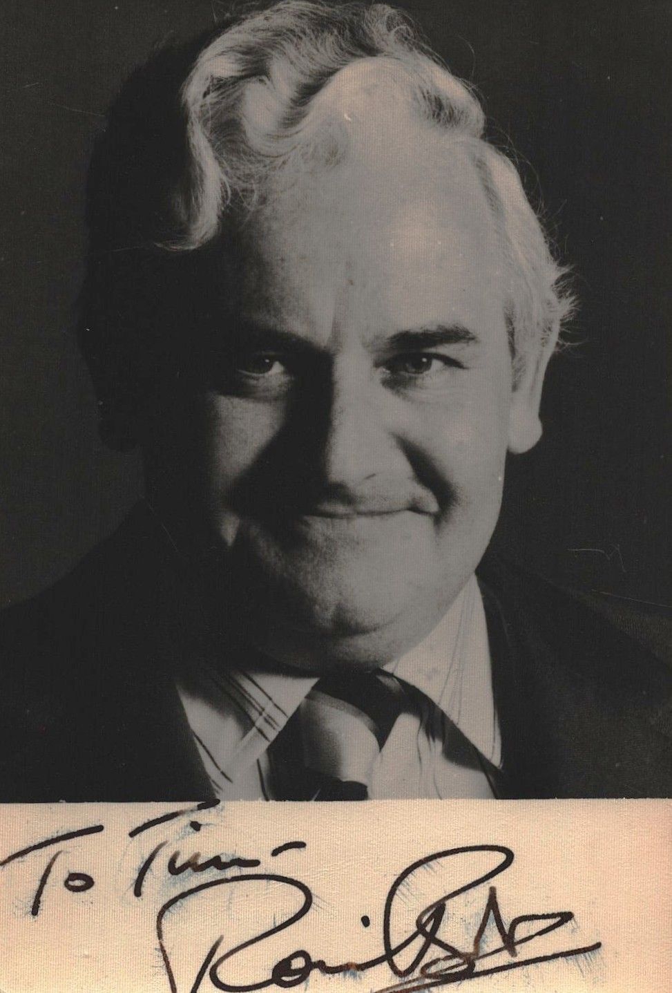 Lot 483: RONNIE BARKER (1929-2005) Comedy Actor signed Photo. Good...